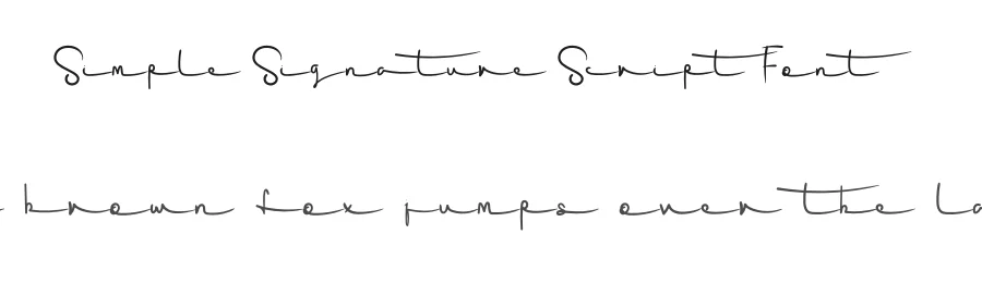 Simple Signature Script Font by levincreative — Script Handwritten Font