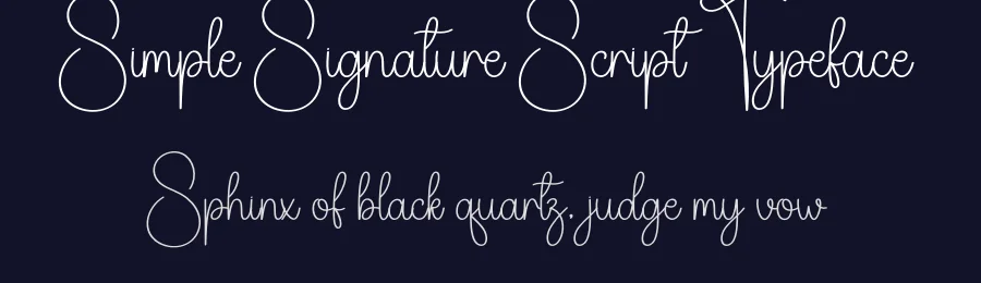 Simple Signature Script Typeface by creativeletter — Script Handwritten Font — thumbnail 2