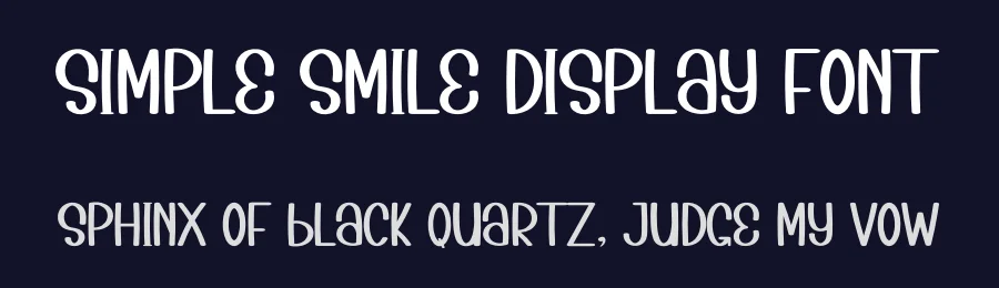 Simple Smile Display Font by inermediaSTUDIO — Display Font — thumbnail 2