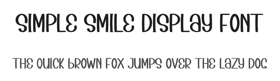 Simple Smile Display Font by inermediaSTUDIO — Display Font