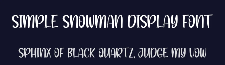 Simple Snowman Display Font by andikastudio — Display Font — thumbnail 2