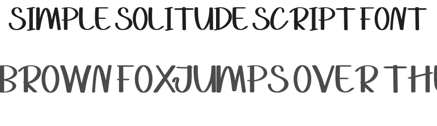 Simple Solitude Script Font by inermediaSTUDIO — Display Font