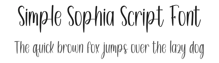 Simple Sophia Script Font by inermediaSTUDIO — Script Handwritten Font