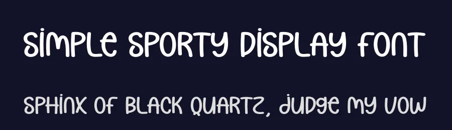Simple Sporty Display Font by andikastudio — Display Font — thumbnail 2