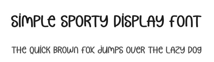 Simple Sporty Display Font by andikastudio — Display Font