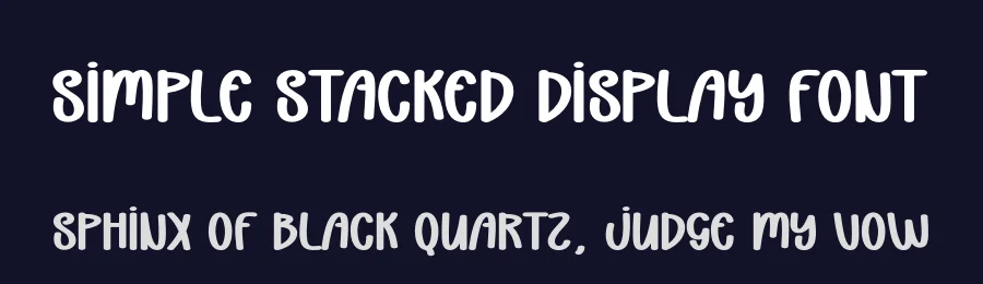 Simple Stacked Display Font by andikastudio — Display Font — thumbnail 2