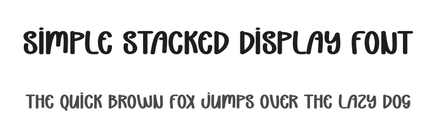 Simple Stacked Display Font by andikastudio — Display Font