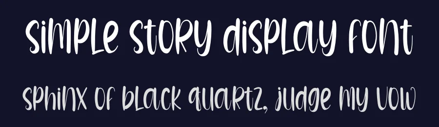 Simple Story Display Font by inermediaSTUDIO — Display Font — thumbnail 2