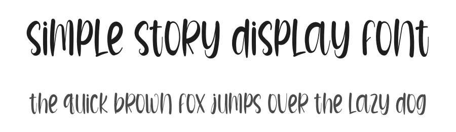 Simple Story Display Font by inermediaSTUDIO — Display Font
