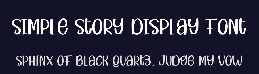 Simple Story Display Font by andikastudio — Display Font — thumbnail 2