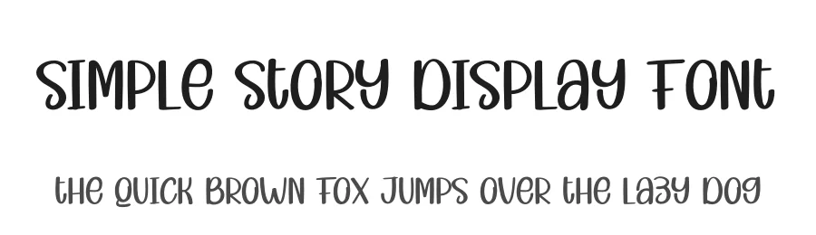 Simple Story Display Font by andikastudio — Display Font