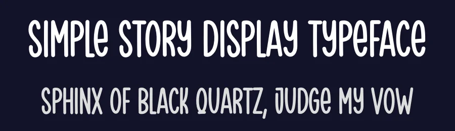 Simple Story Display Typeface by creativeletter — Script Handwritten Font — thumbnail 2