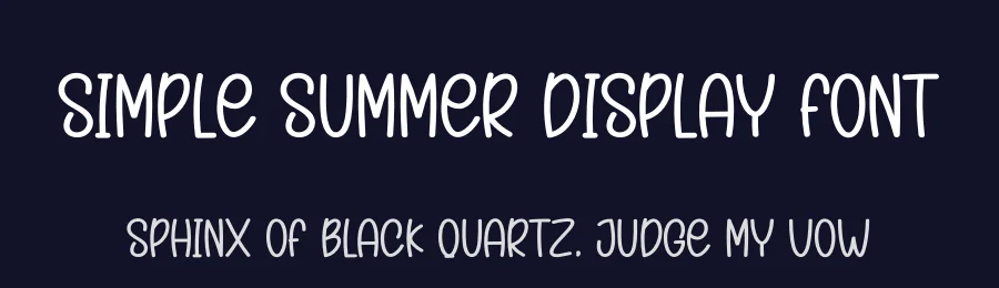 Simple Summer Display Font by creativeletter — Display Font — thumbnail 2