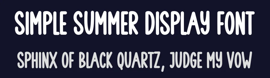 Simple Summer Display Font by creativeletter — Display Font — thumbnail 2