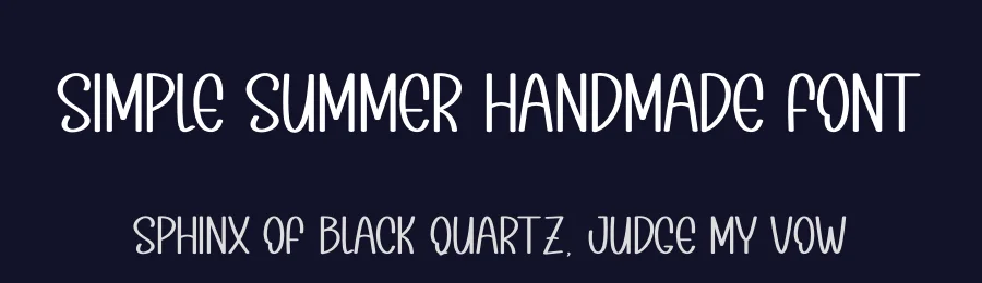 Simple Summer Handmade Font by andikastudio — Display Font — thumbnail 2