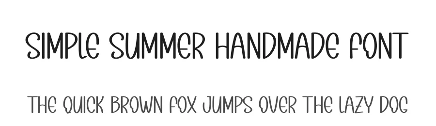 Simple Summer Handmade Font by andikastudio — Display Font