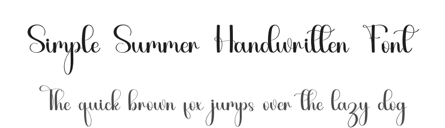 Simple Summer Handwritten Font by inermediaSTUDIO — Script Handwritten Font