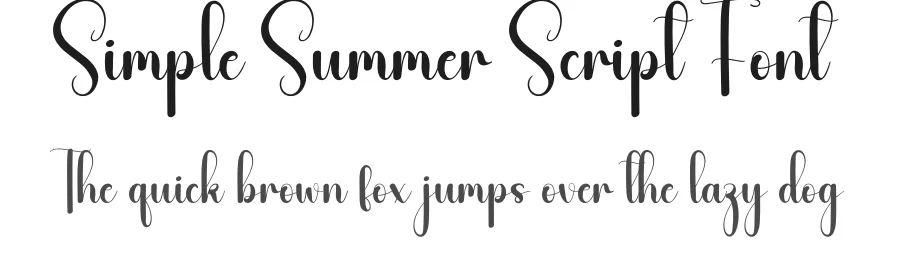 Simple Summer Script Font by andikastudio — Script Handwritten Font