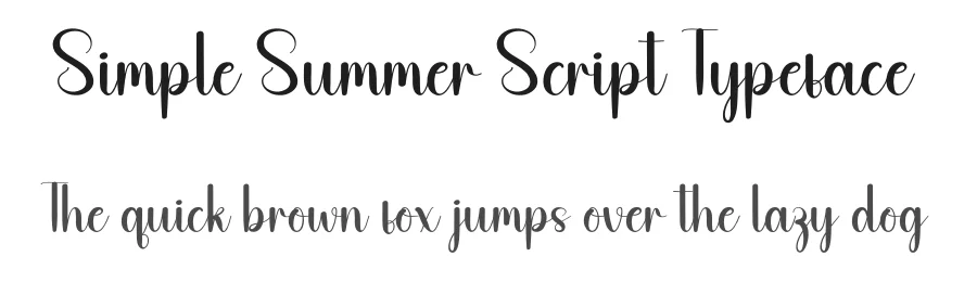Simple Summer Script Typeface by andikastudio — Script Handwritten Font