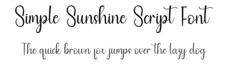 Simple Sunshine Script Font by inermediaSTUDIO — Script Handwritten Font