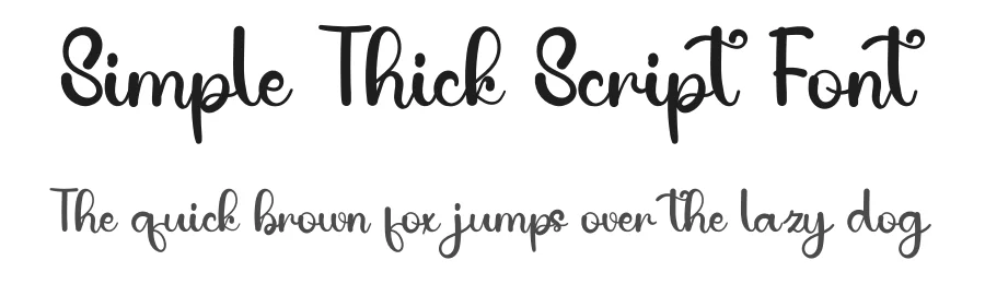 Simple Thick Script Font by inermediaSTUDIO — Script Handwritten Font
