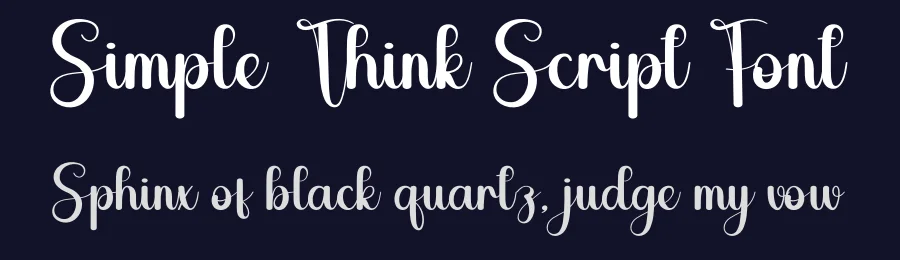 Simple Think Script Font by creativeletter — Script Handwritten Font — thumbnail 2