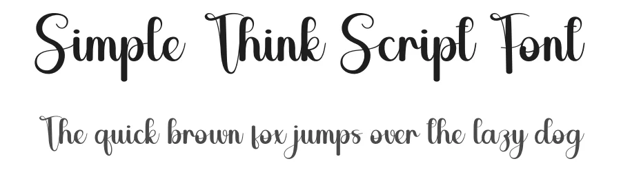 Simple Think Script Font by creativeletter — Script Handwritten Font