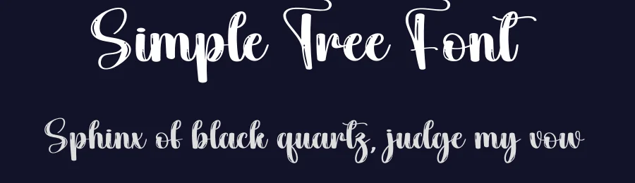 Simple Tree Font by andikastudio — Script Handwritten Font — thumbnail 2