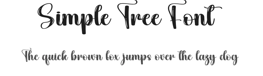 Simple Tree Font by andikastudio — Script Handwritten Font