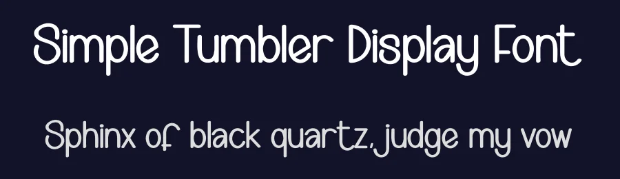 Simple Tumbler Display Font by andikastudio — Display Font — thumbnail 2