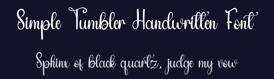 Simple Tumbler Handwritten Font by inermediaSTUDIO — Script Handwritten Font — thumbnail 2