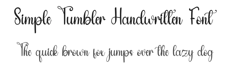 Simple Tumbler Handwritten Font by inermediaSTUDIO — Script Handwritten Font