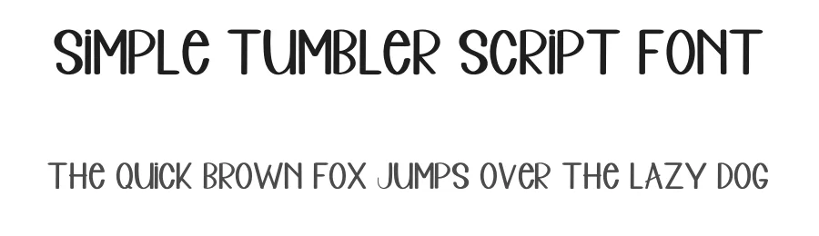 Simple Tumbler Script Font by inermediaSTUDIO — Display Font