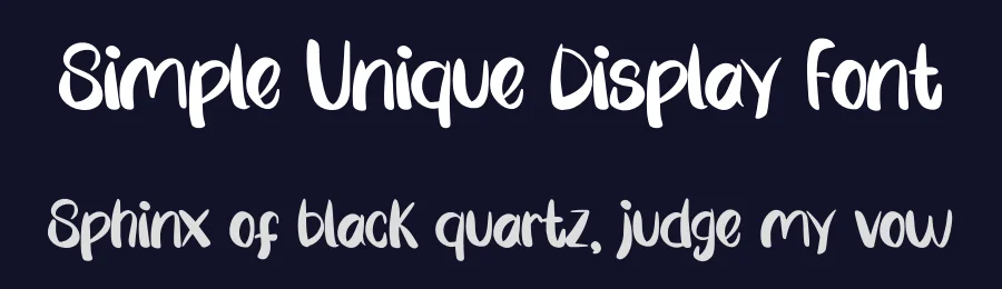 Simple Unique Display Font by MasyafiStudio — Decorative Font — thumbnail 2