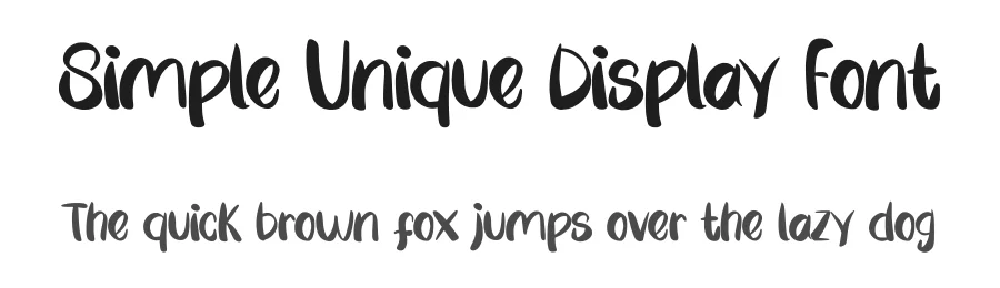 Simple Unique Display Font by MasyafiStudio — Decorative Font
