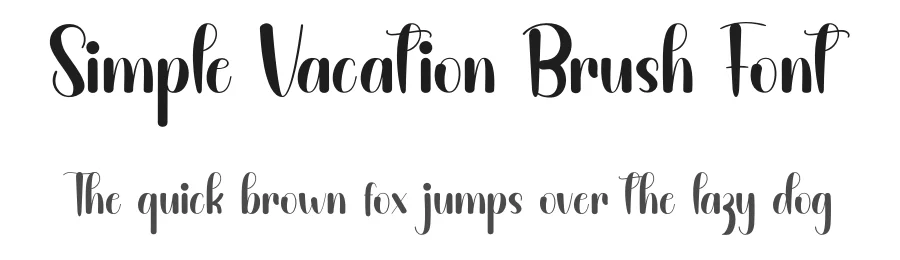 Simple Vacation Brush Font by inermediaSTUDIO — Script Handwritten Font