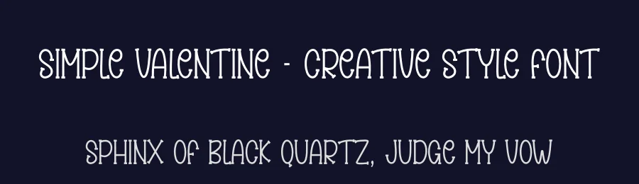 SImple Valentine – Creative Style Font by creativeletter — Display Font — thumbnail 2