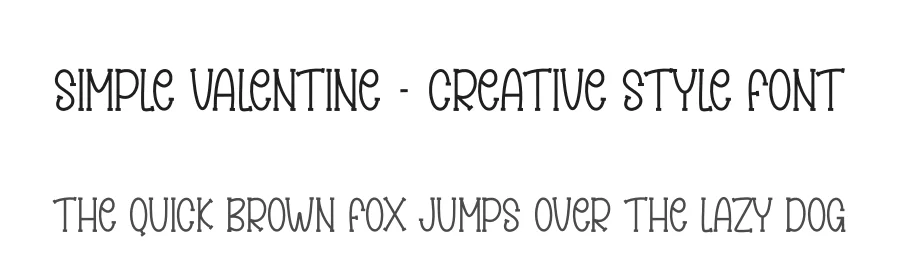 SImple Valentine – Creative Style Font by creativeletter — Display Font