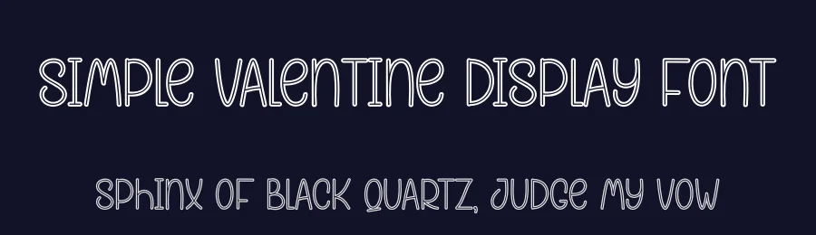 Simple Valentine Display Font by andikastudio — Display Font — thumbnail 2