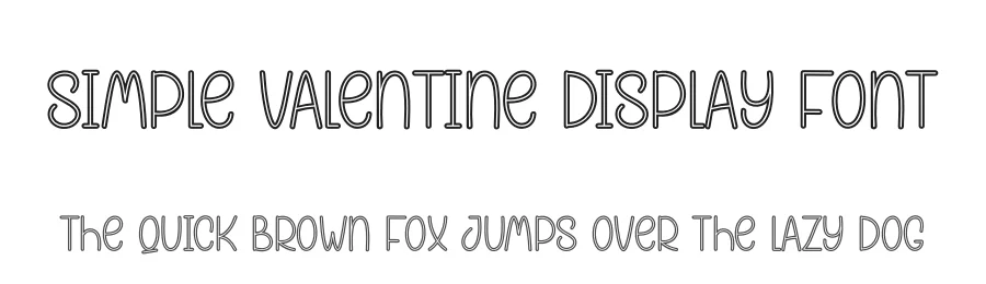 Simple Valentine Display Font by andikastudio — Display Font