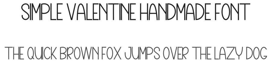 Simple Valentine Handmade Font by inermediaSTUDIO — Display Font