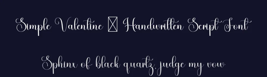 Simple Valentine – Handwritten Script Font by freshtypeink — Script Handwritten Font — thumbnail 2