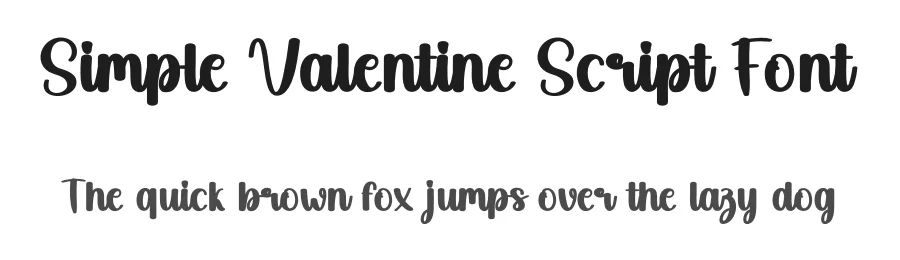 Simple Valentine Script Font by andikastudio — Script Handwritten Font