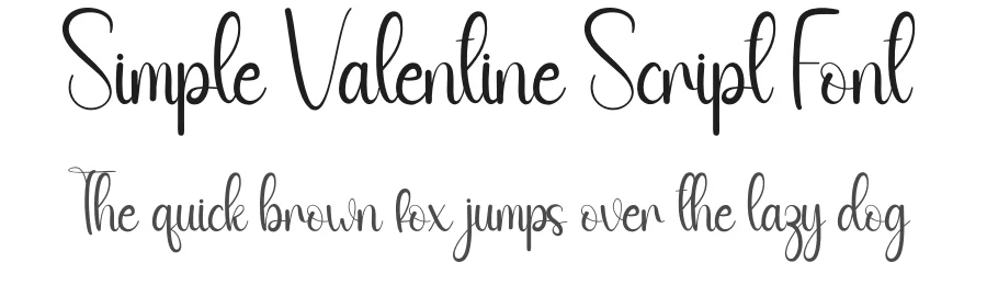 Simple Valentine Script Font by andikastudio — Script Handwritten Font