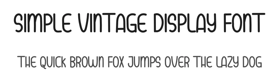Simple Vintage Display Font by inermediaSTUDIO — Display Font