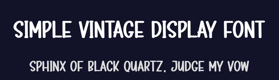 Simple Vintage Display Font by creativeletter — Display Font — thumbnail 2