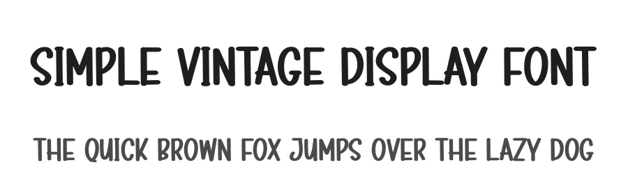 Simple Vintage Display Font by creativeletter — Display Font