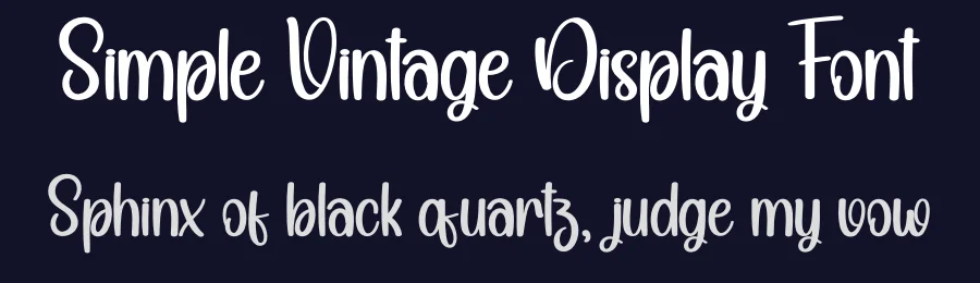 Simple Vintage Display Font by creativeletter — Display Font — thumbnail 2