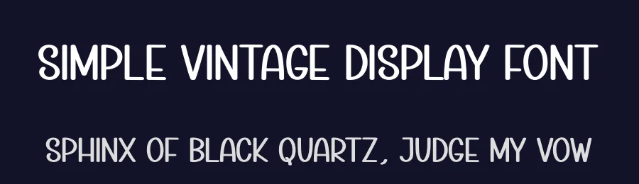 Simple Vintage Display Font by creativeletter — Display Font — thumbnail 2