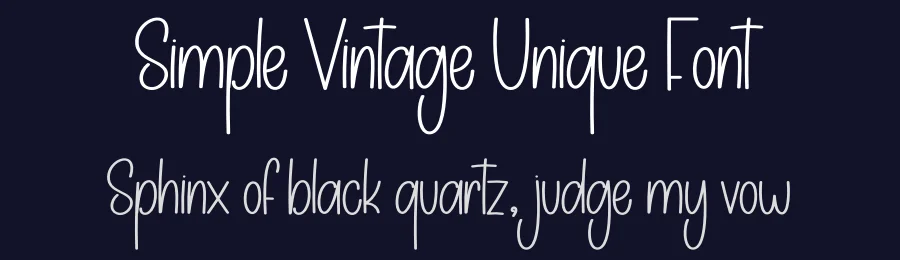 Simple Vintage Unique Font by creativeletter — Display Font — thumbnail 2